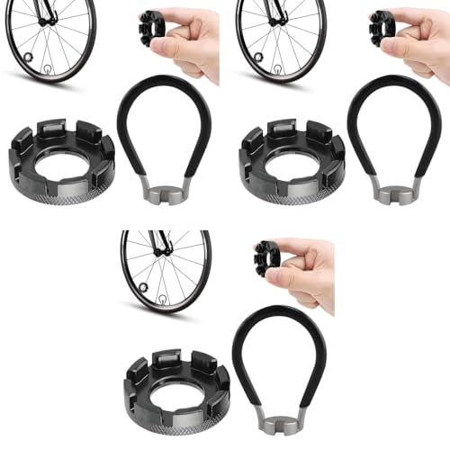Proberos® 2 Pack Bike Spoke Wrench Kit for Wheel Repairing Alignment Tension Adjusting Mini Truing Key Tool All Bikes 3PCS Proberos® 2 Pack Bike Spoke Wrench Kit for Wheel Repairing Alignment Tension Adjusting Mini Truing Key Tool All Bikes 3PCS